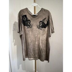Vintage SALVAGE  Distressed‎ Shirt | Men's Xxl Brown Glory True Brown Black